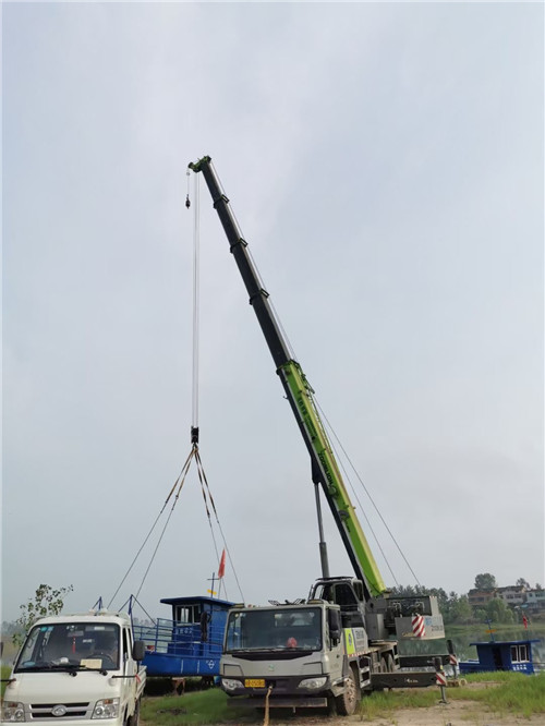 电白区桥梁建设吊装案例